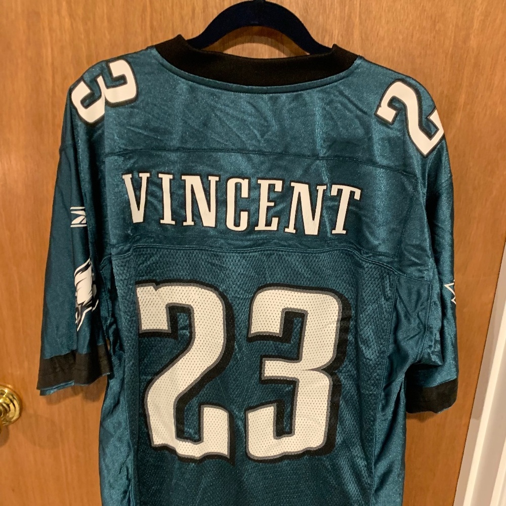 Reebok Authentic Troy Vincent Philadelphia  Eagles Throwback NFL Jersey